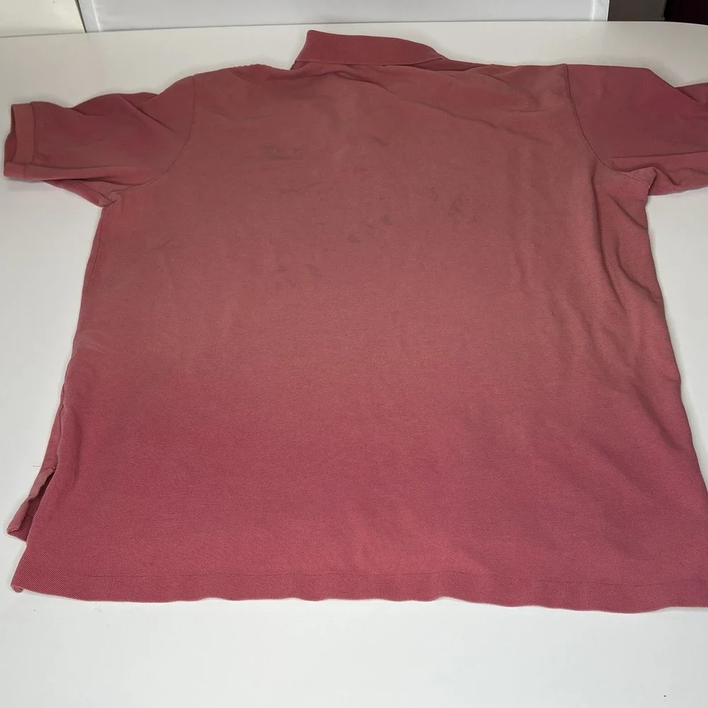 Polo Ralph Lauren Polo‎ Shirt XL Pink Faded Distressed Short Sleeve